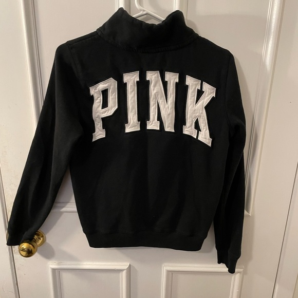 Awesome PINK stitched logo quarter zip! - Picture 1 of 6